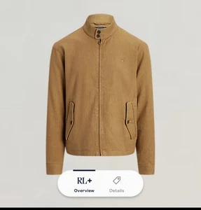 Ralph Lauren Polo Windbreaker Jacket Linen Herringbone Brand New With Tags - Picture 1 of 7