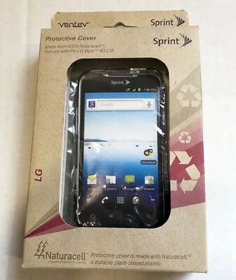 NUEVA Funda Protectora Sprint ECOPhone Transparente/Negro para LG Viper 4G LTE Foto 1 de 2