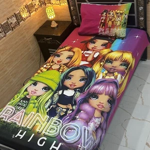 Rainbow character bed sheet for kids - Picture 1 of 1