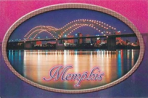 Postcard Tennessee Memphis TN Mississippi Bridge from Sandbar Unused NrMINT - Picture 1 of 1