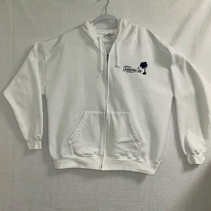 Disney Cruise Line Hoodie XL Castaway Cay Bahamas Full Zip weiß - Bild 1 von 6