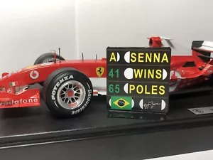 Pitboard 1:18 (F1 Slateboard) / Ayrton Senna (Williams) 1994 / Wins & Poles - Picture 1 of 3