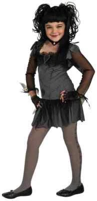 Disfraz gótico novia vampiro niña murciélago bruja disfraz de Halloween para niño Foto 1 de 2