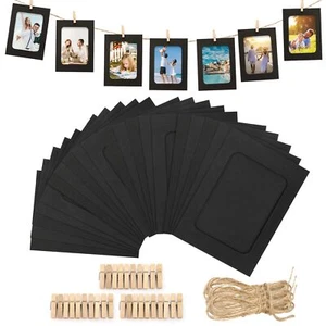 30 Pack Paper Picture Frames Cardboard Photo Frame - Picture 1 of 6