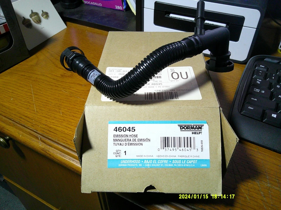 Шланг клапана PCV Dorman 46045 подходит для некоторых приложений 00 - 06 BMW 3 серии. - Изображение 1 из 1