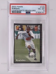 2003 Panini Campeonato Brasileiro #143 Robinho Rookie RC PSA 4 - POP 1 - Foto 1 di 2