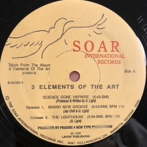RARE! 3 Elements Of The Art – Science Gone Haywire 1992 Hip-Hop VG Underground - Foto 1 di 4