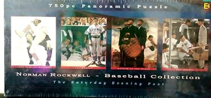 Norman Rockwell Puzzle NEW 750 Piece Baseball Collection Panoramic Unopened Gift - Picture 1 of 12