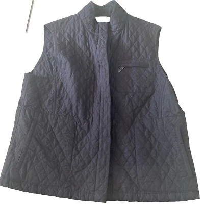 Talbots Womens Size Large Black Puffer Vest - Image 1 of 4