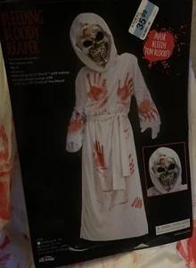 Kids Halloween Costume        Bleeding Bloody Reaper   Child Size Large 12-14 - Picture 1 of 6