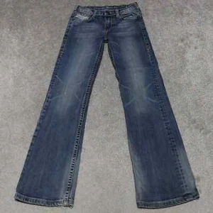 Cowgirl Tuff Co. Don't Fence Me In Bootcut Jeans Girl's Size 11 Blue Denim - Picture 1 of 18