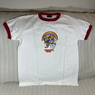 MUY RARA Camisa Brite Arco Iris Vintage Adulto Pequeña Puntada Única Sello Años 70 80 E1 Foto 1 de 4