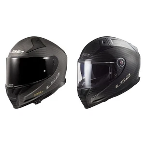 LS2 Motorrad Helm FF811 Vector II 2 Carbon Solid - Integralhelm mit Sonnenblende - Bild 1 von 7