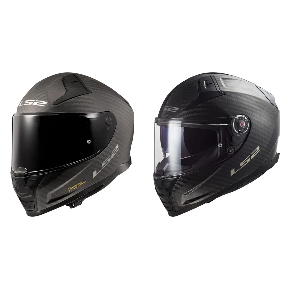 LS2 Motorrad Helm FF811 Vector II 2 Carbon Solid - Integralhelm mit Sonnenblende - Bild 1 von 1