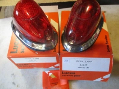 Genuine NOS Lucas L549 lamps MGA TR2 TR3 Bugeye Sprite Morris Minor Morgan PAIR - Image 1 of 4