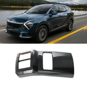 Carbon Fiber Rear Armrest Air Outlet Vent Cover Trim For Kia Sportage 2022-2024 - Imagen 1 de 7