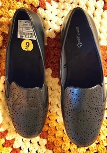 Baretraps Memory Foam Womens Shoes Loafers Black Slip Ons Melina Size 9M - Picture 1 of 13