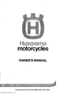 Husqvarna 1983, 1984, 1985 manual del dueño de motocicletas - Imagen 1 de 1