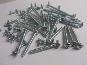 Self Tapping Screws, Pozi Pan, Type AB, 4g to 14g x 1/4" to 2". PLEASE SELECT. - Picture 1 of 3