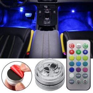 Multicolor Car Interior Accessories Atmosphere LED Lights Lamp W/ Remote Control - Picture 1 of 12