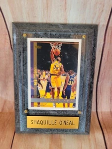 Vintage Sports Plaques Lakers Shaquille O'neal - Picture 1 of 4