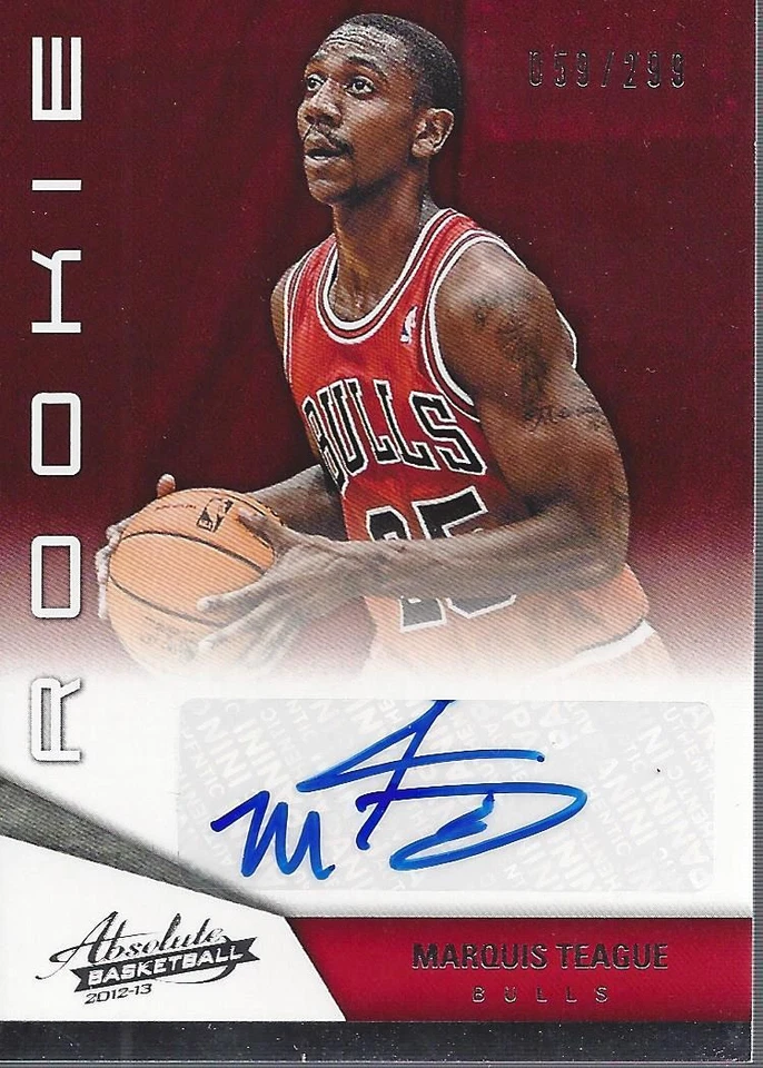 2012-13 Absolute #236 Marquis Teague RC Auto /299 - NM-MT - Image 1 of 2
