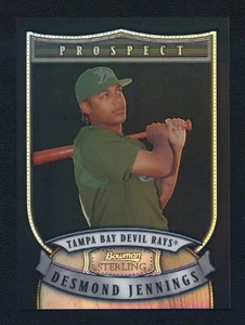 2007 Bowman Sterling "Black Refractor" Rookie Desmond Jennings SP RC #’d 25/25!! - Picture 1 of 2