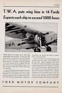 1930 Ford Tri-Motor Aircraft ad 8/21/2024i - Picture 1 of 1