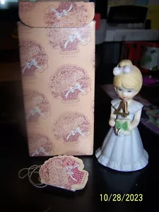 USED in box Growing Up Birthday Girls aged 4 BLONDE figurine Enesco. - Picture 1 of 3