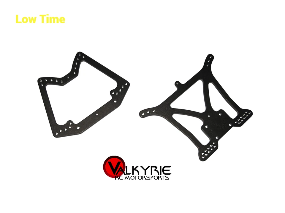 Vintage RC Hardcore Losi NXT HD Titanium Gray Metal Shock Tower Set Low Time Use - Image 1 of 1