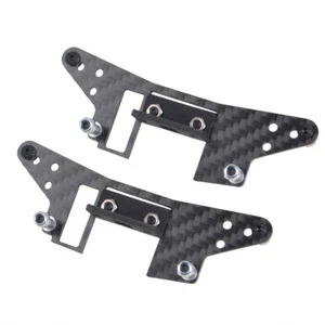 Carbon Front Rear Damper Stay/Shock Tower for Tamiya TA03 TA03F Pro Upgradeds - Picture 1 of 8
