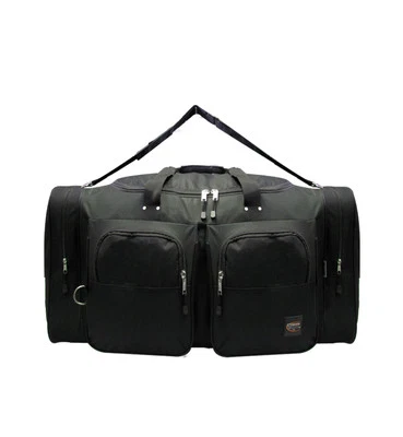 Small BLACK DUFFELBAG DUFFEL Gym  BAG Bags New Carry On Tote Sport Heavy Duty 19 - Image 1 of 4