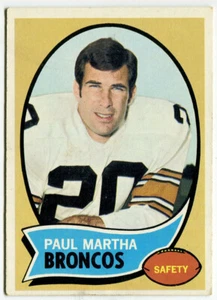 1970 Topps #216 Paul Martha Denver Broncos - Foto 1 di 2