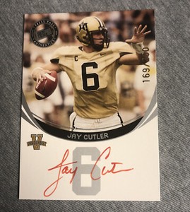 2006 Press Pass Auithertics Silver Jay Cutler Rookie Red Auto RC 169/200 !!!