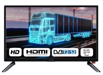 TV Kompakter 24" LED Fernseher, HD, DVB-T2/S2, Tragbar für Auto und Reisen Kiano - Bild 1 von 4
