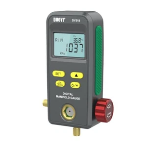 Refrigeration Digital Manifold Pressure Gauge HVAC Vacuum Pressure Temp Tester - Picture 1 of 17