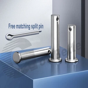 Clevis Pins M3 ~ M20 A2 Stainless Steel Pins Pin Shaft Equipped with Cotter pins - Picture 1 of 12