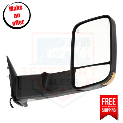 Espejo de remolque lado derecho Kool Vue DG72ER-S para Ram 1500, 2500, 3500 2011-2012 Foto 1 de 4
