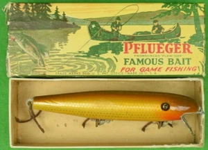 Vintage Pflueger 5001 Golden Shiner Kombiköder in Box - Bild 1 von 6
