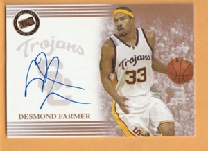 Desmon Farmer USC Trojans AUTO 2004 Pase de Prensa Autógrafos #12 Flint Michigan - Imagen 1 de 2
