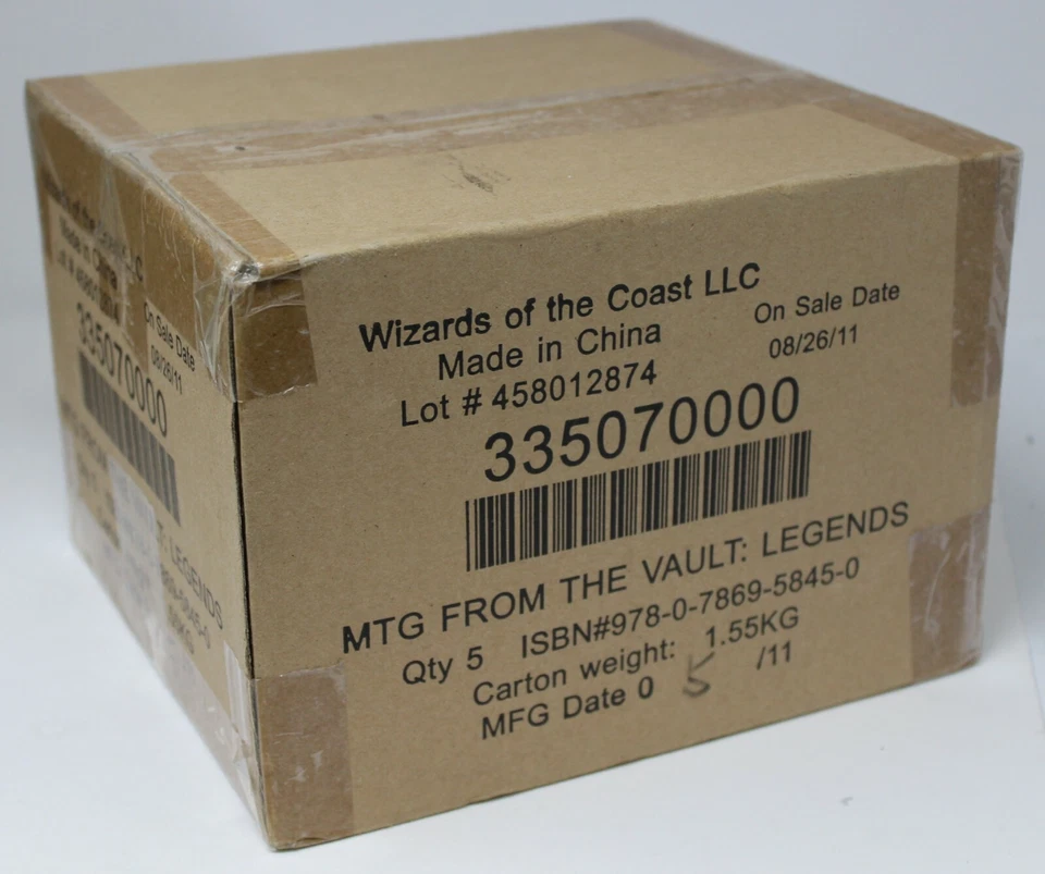FTV From the Vault: Legends  5 Box Case MTG Magic The Gathering - Image 1 of 1