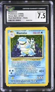 CGC 7.5 Blastoise 1999 Base Set 2/102 Red Dot Error - Picture 1 of 2