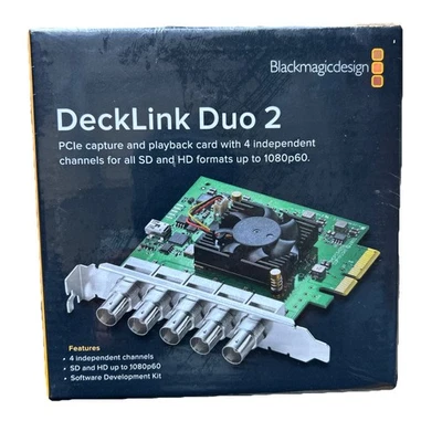 Blackmagic Design DeckLink Duo 2 4ch PCLe Capture And Playback Card BDLKDUO2 - Image 1 of 4