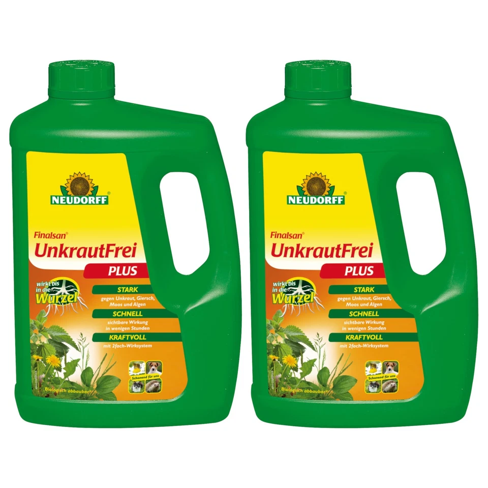 NEUDORFF Finalsan UnkrautFrei Plus 2x 2 Liter Unkrautvernichter Bekämpfung - Bild 1 von 4