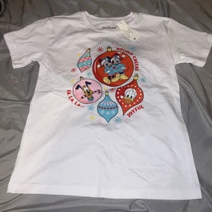 Disney Mickey Mouse Christmas Girls Short Sleeve T-Shirt- Minnie Mouse... - Picture 1 of 1