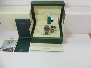 Rolex 18K white gold Daytona black racing dial 116509 "V" box/papers - Picture 1 of 13