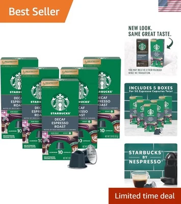 Cápsulas de café espresso descafeinado Nespresso nuevas, 50 unidades Foto 1 de 4