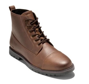 Cole Haan Grand + Lug Boots Men’s 7m Bayou Brown NWT - Picture 1 of 5