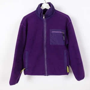 Vintage Patagonia Full Zip Fleece Jacket Womens Medium Size 10 Made In USA Purpl - Picture 1 of 20