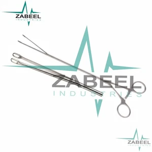 Node Grasping Clamp 5mm Shaft, Straight 11mm Jaws, 33cm With Ratchet By ZI - Picture 1 of 2